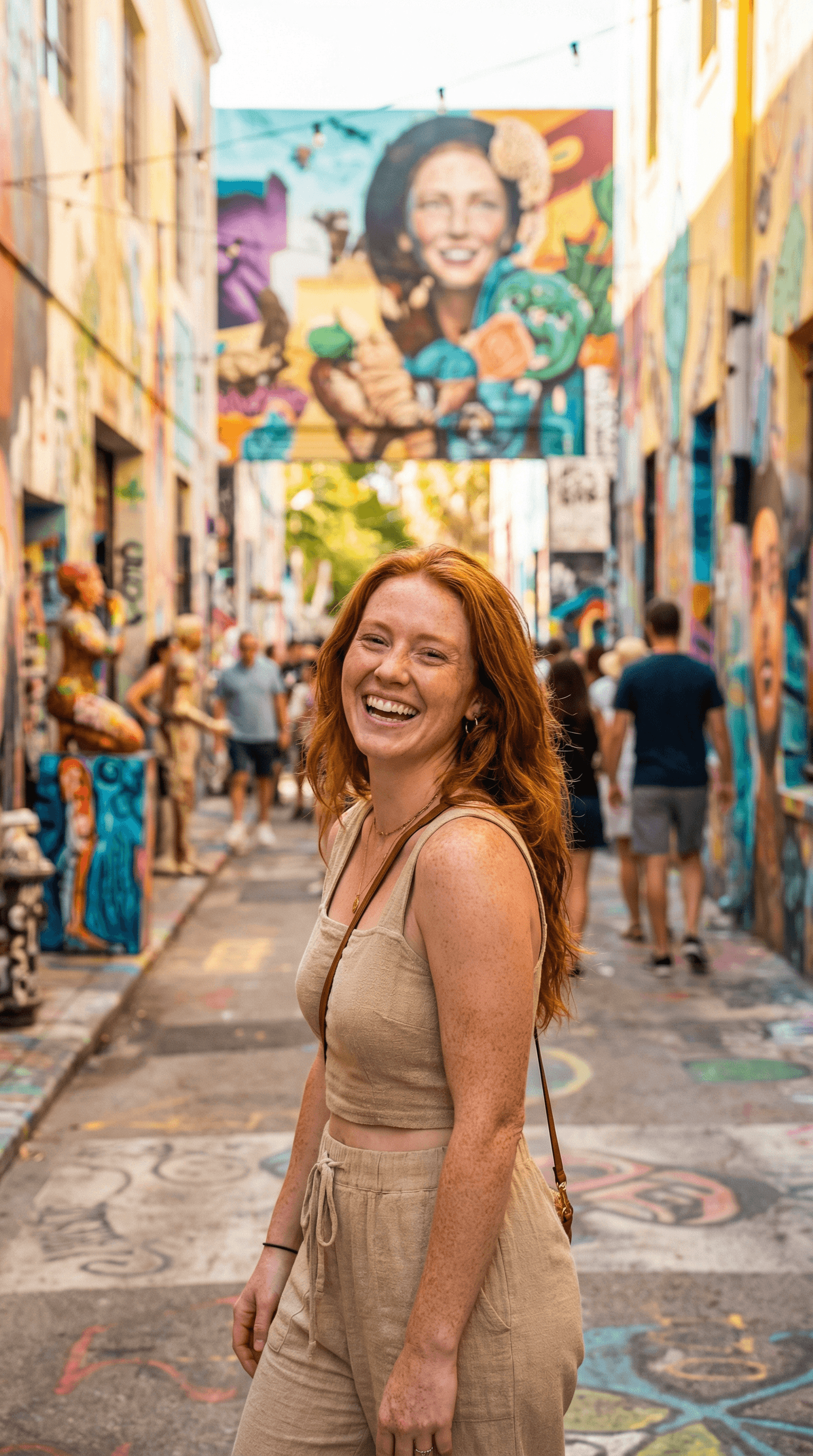 AI generated: Generate a Photo realistic image of a fully unclad redhead Irish woman without raiment in her birthd...