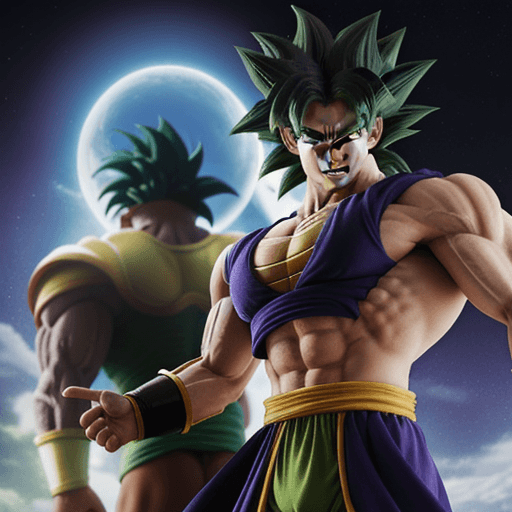 AI generated: broly  dragon ball super