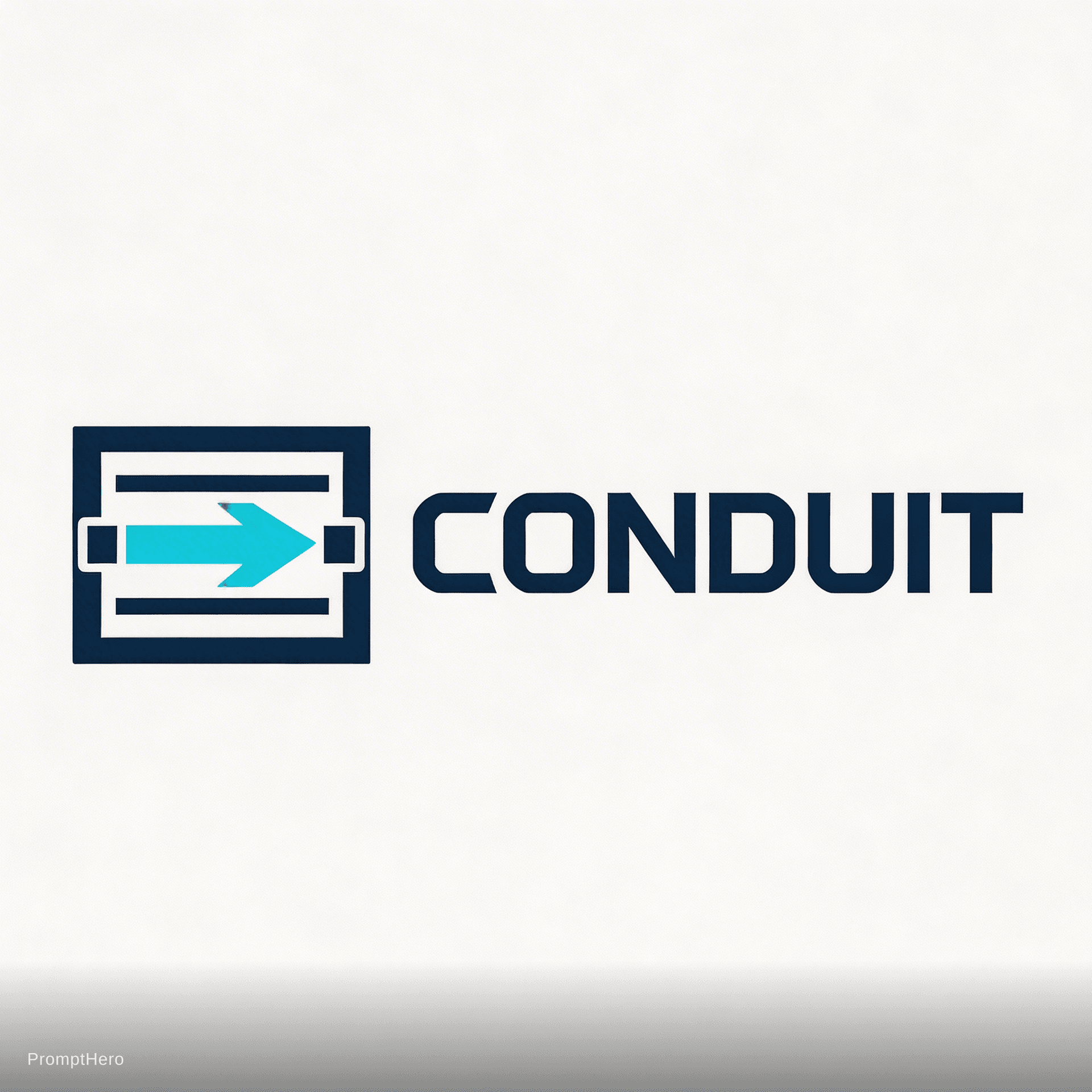 AI generated: Create a premium, modern logo for a B2B AI infrastructure product named "Conduit".

Product context:...