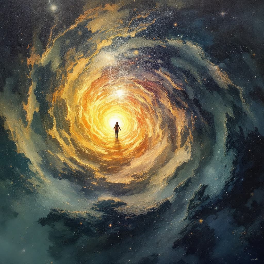 AI generated: 一只动画小橘子跳到一个3岁小男孩的肩膀上，他们开心的笑着