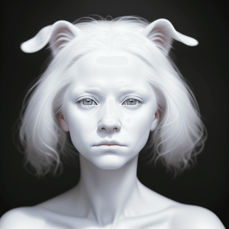 AI generated: (hyperrealism : 1. 4), (award winning: 1. 4) (masterpiece photo: 1. 4) BREAK 
a portrait photography...