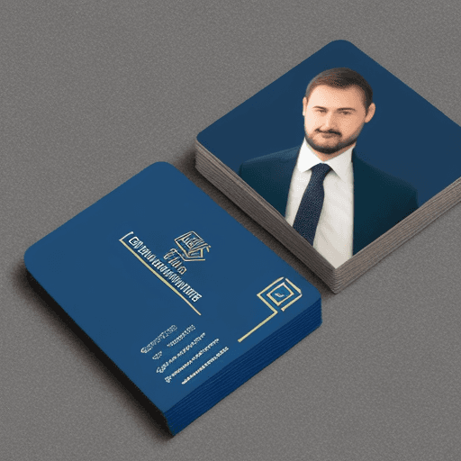 AI generated: business card for a person "Arthur Denisov" with the position of "technical director", the name of t...