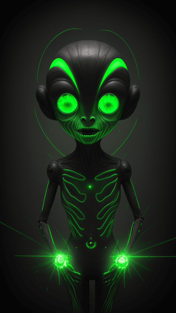 AI generated: 4d 8k 16k laser art rfktrstyle 8k 16k alien being masterpiece,horror