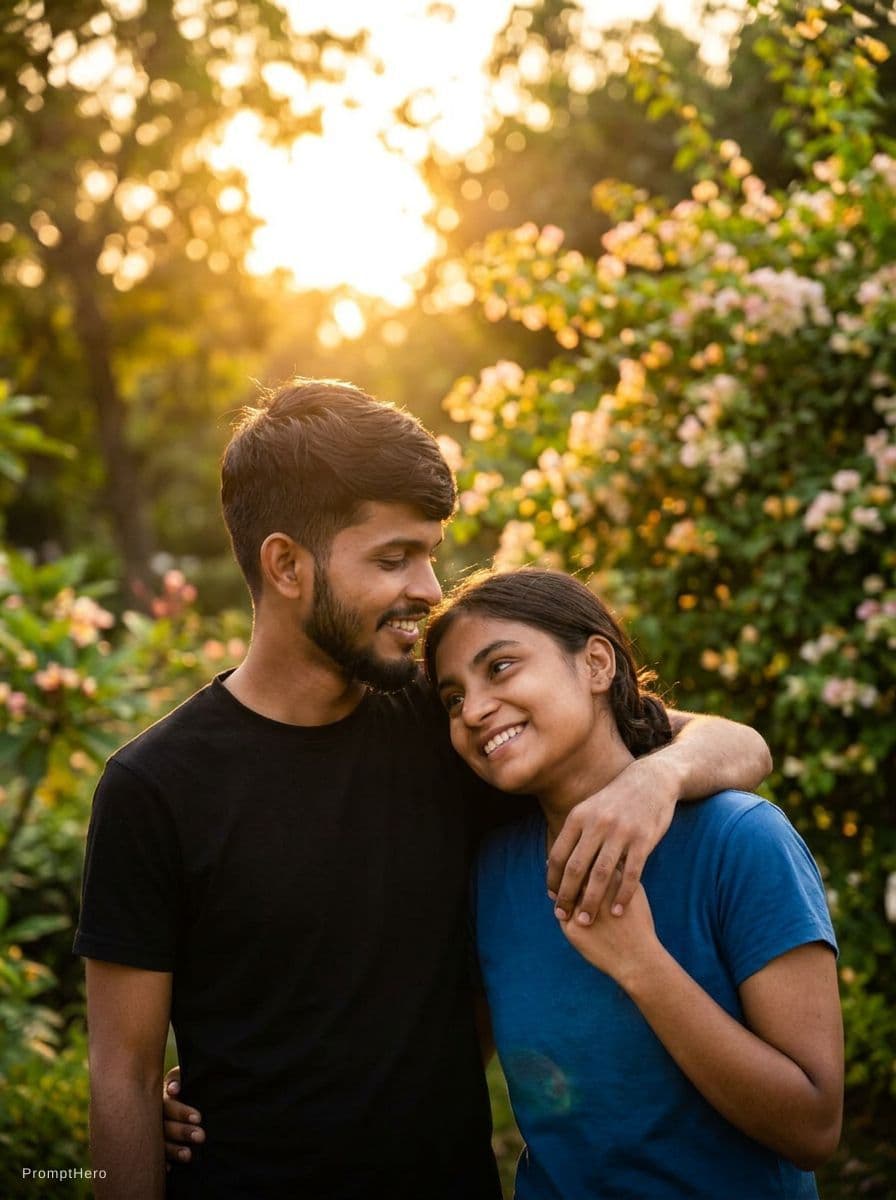 AI generated: a couple in love
