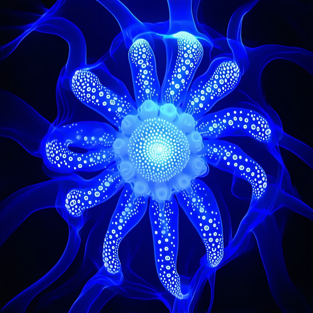 AI generated: ### 1. Bioluminescent Deep-Sea Mandala  
- Glowing tentacles, anglerfish teeth as spikes, jellyfish ...