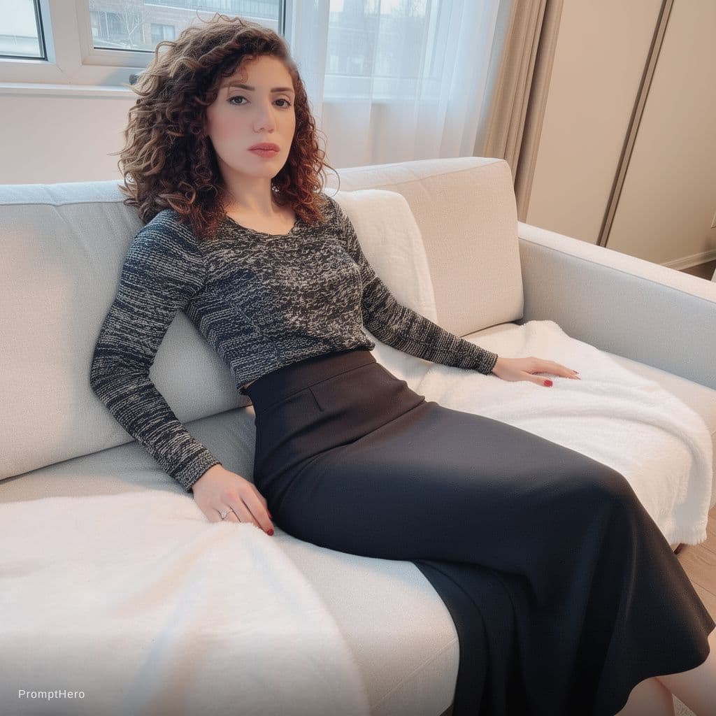 AI generated: Sexy nude lying down