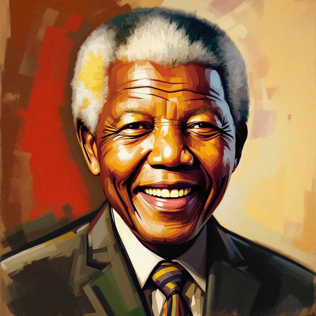 AI generated: The Best Potrait of Nelson Mandela
