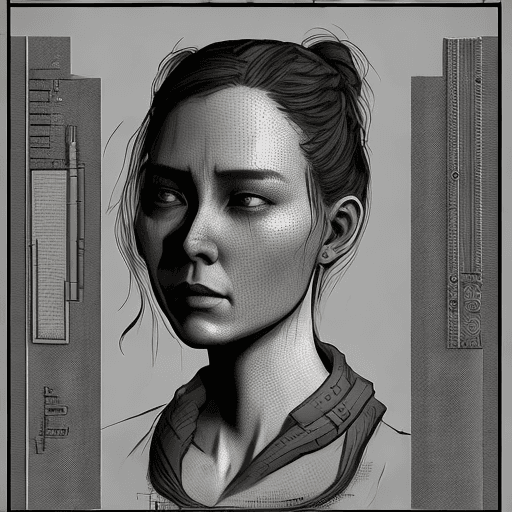 AI generated: Craft an intricate and multifaceted character profile for a female lead in a dystopian narrative. De...