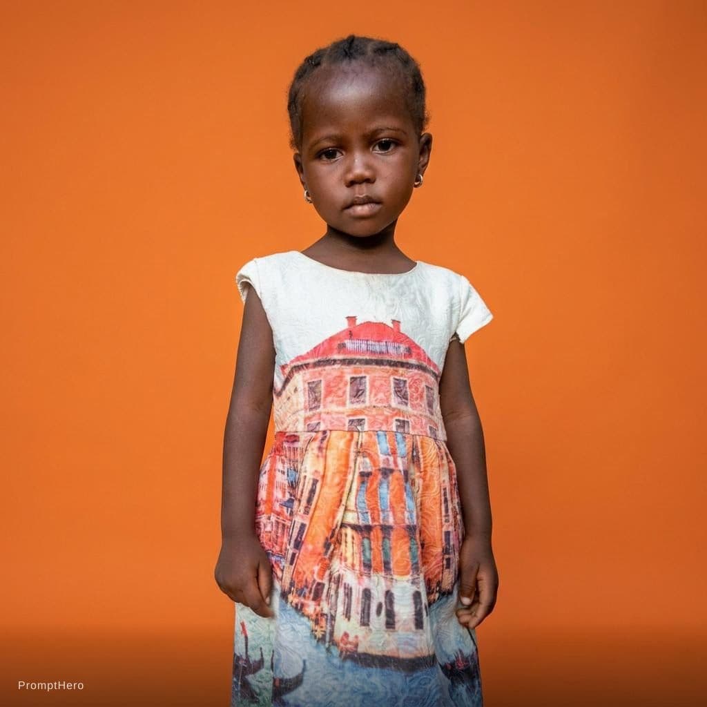 AI generated: Efface l'arrière plan supprimer remplace lui par un arrière plan professionnel de couleur orange com...