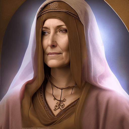 AI generated: Ultra high resolution photography of a medieval female healer, named Aneira