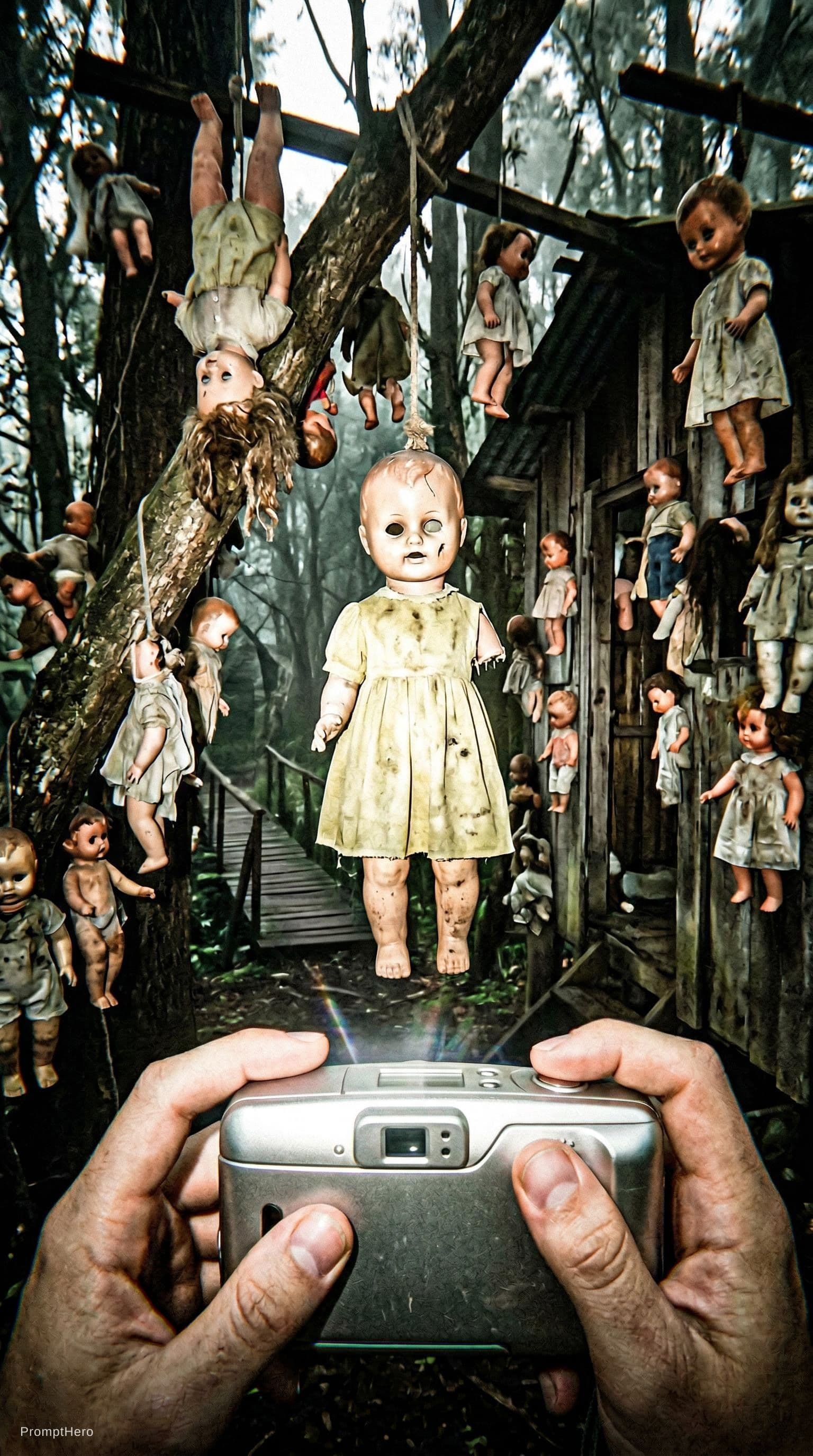 AI generated: {
  "prompt_type": "first_person_horror_photography",
  "style": "1990s compact digital camera aesth...