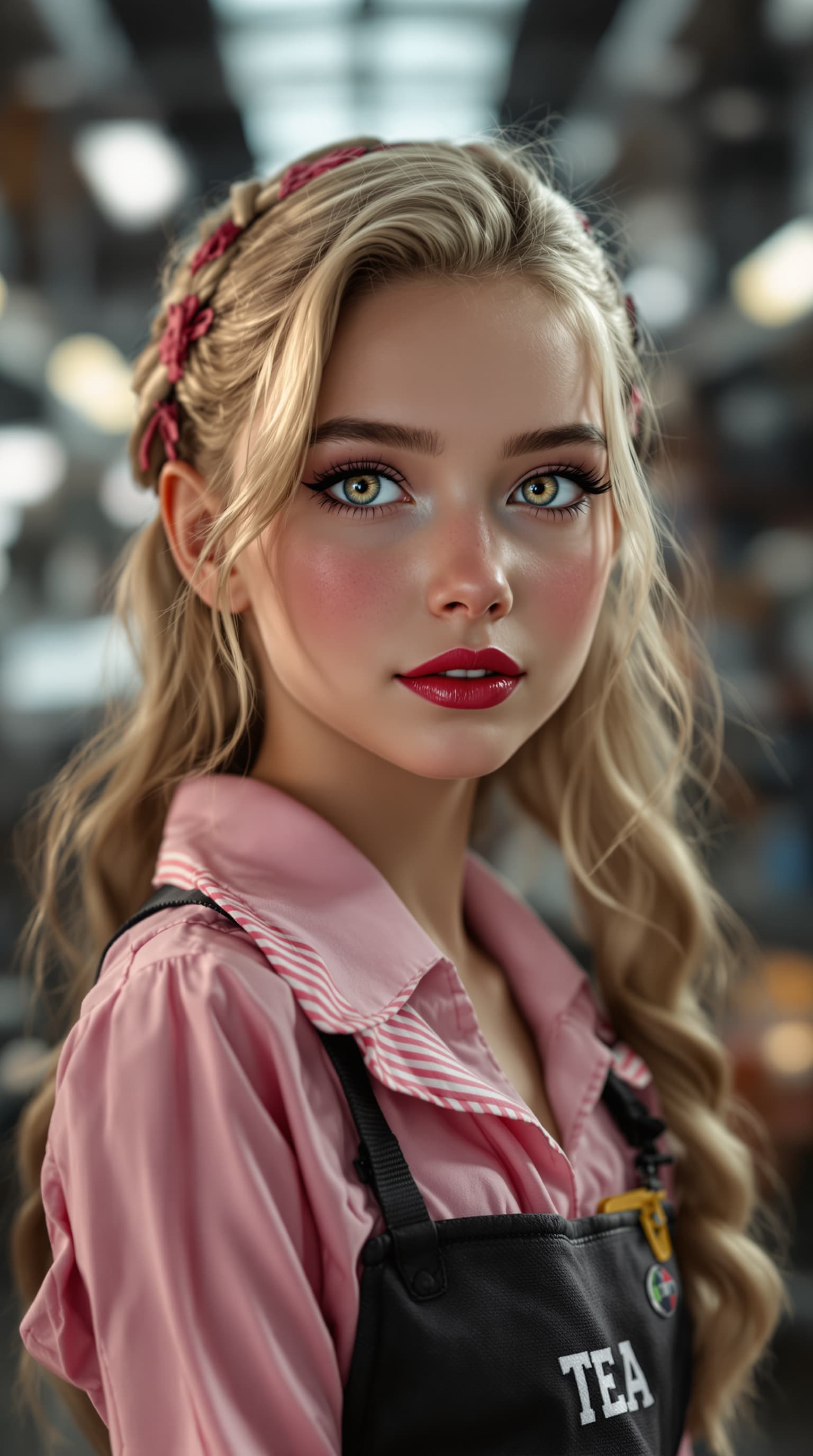 AI generated: A professional portrait of an exceptionally beautiful fifth-grade girl, rendered with extraordinary ...