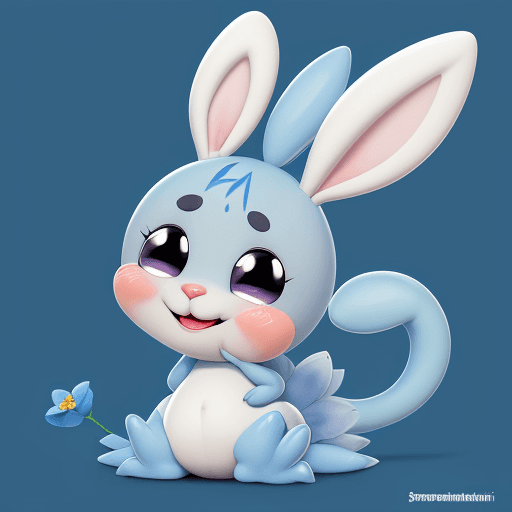 AI generated: Character: Krosh from the cartoon series "Smeshariki".

Appearance Description:

    Color: Bright b...