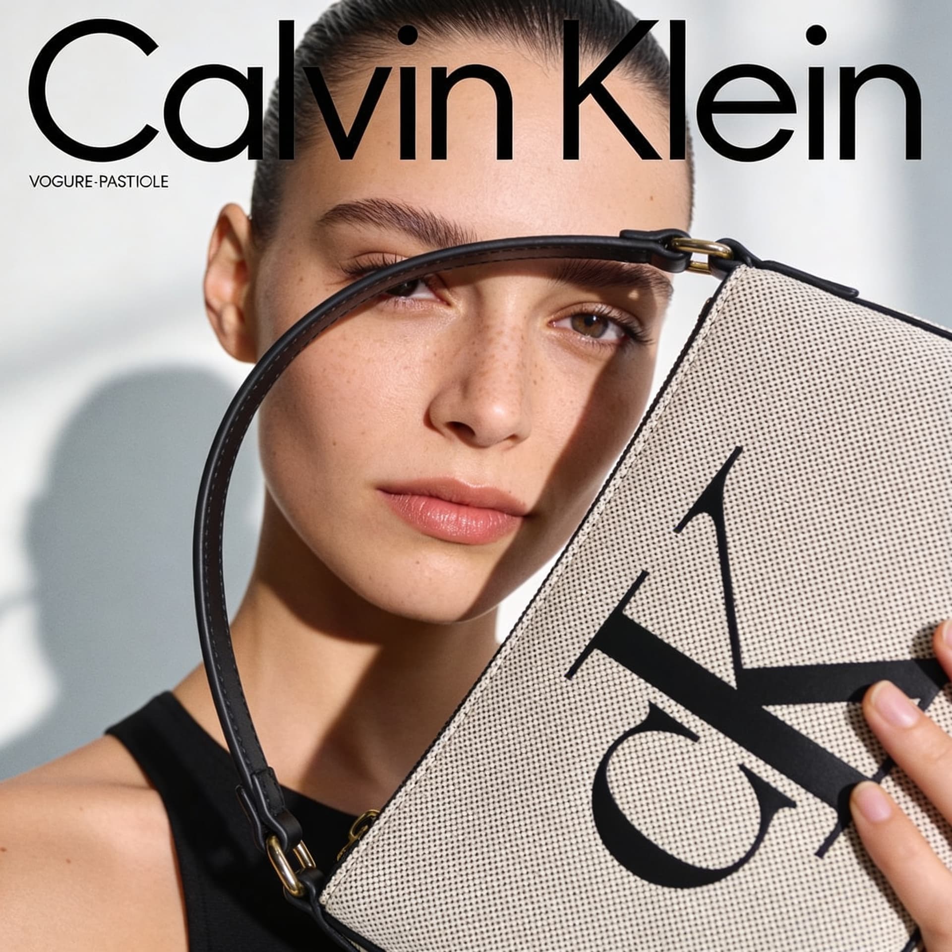 AI generated: PROMPT:
Ultra realistic high-fashion magazine cover inspired by Calvin Klein, minimalist luxury edit...