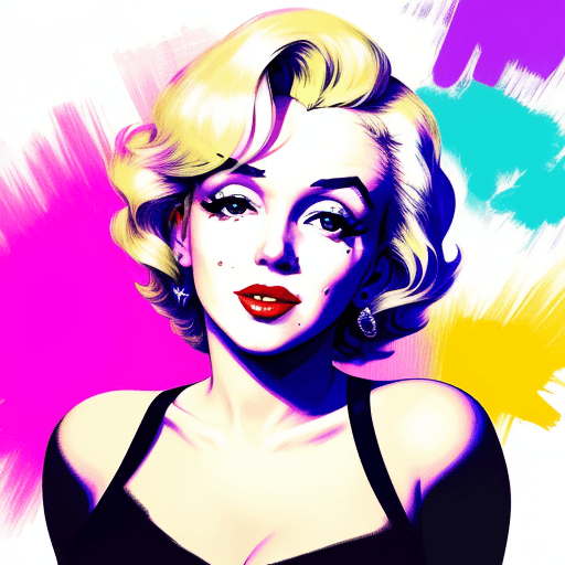 AI generated: Marilyn Monroe, T-Shirt, lofi colors, lofi vibes, extra eyes, hight definition