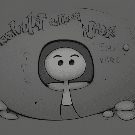 AI generated: a cartoon, detailed representation of nothing