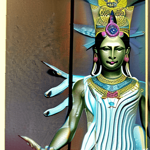 AI generated: High resolution photography of a female deity named Lorun, the All-Mother
