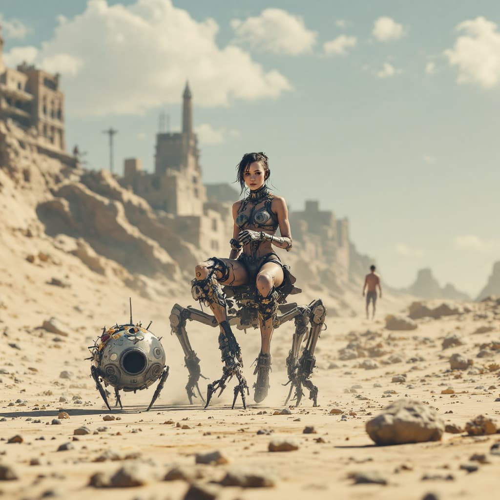 AI generated: nekogirl, neill blomkamp, district 9, Cinemascope