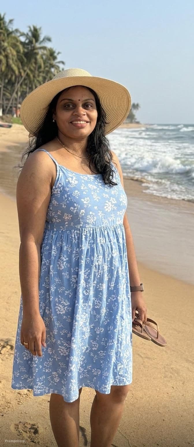 AI generated: simple casual dreas with beach side 