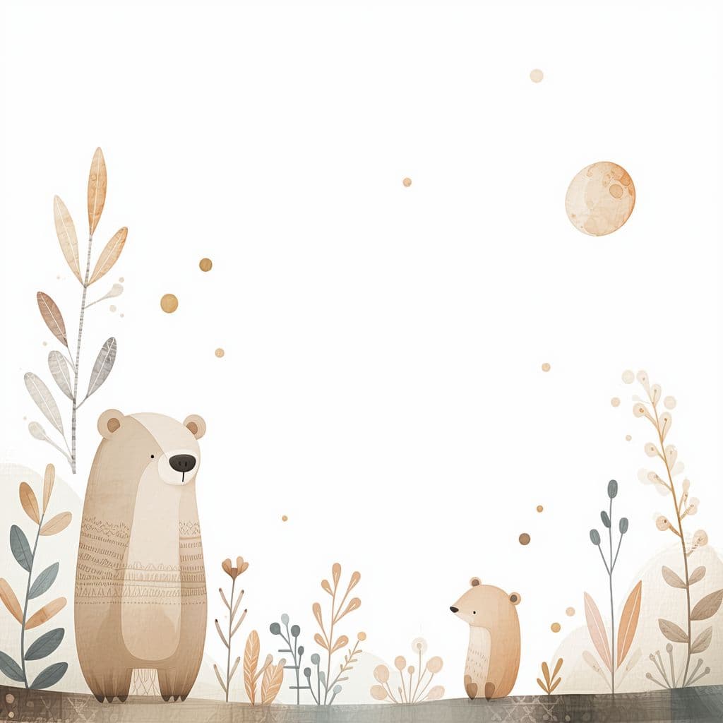 AI generated: A cute newborn clipart, organic forms, in the style of Jon Klassen, desaturated light and airy paste...