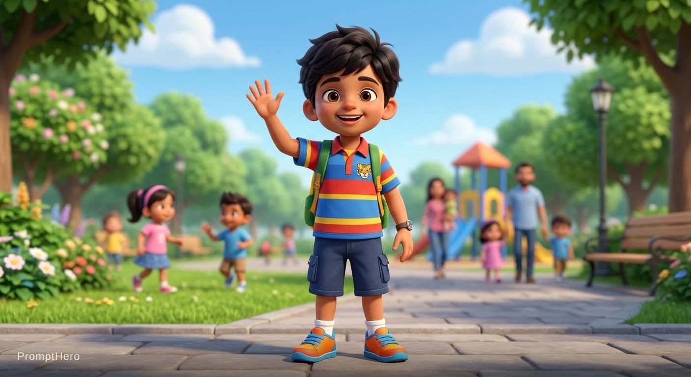 AI generated: Ek 3d caartoon boy banao 