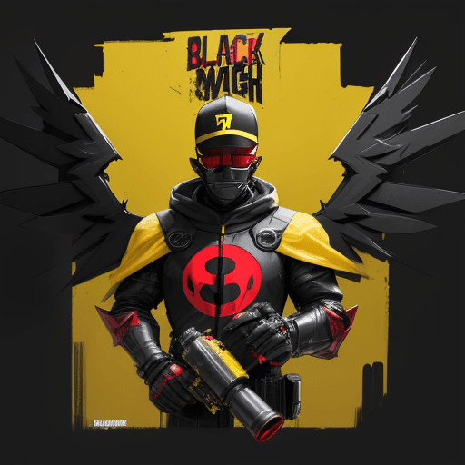 AI generated: Concept art, a lot of text, a sheet of the A BLACKMAN in a red baseball cap backwards, yellow sungla...