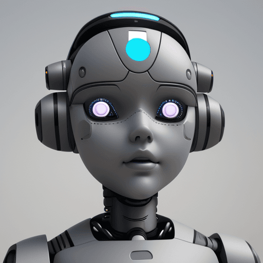 AI generated: 3D grey AI chatbot