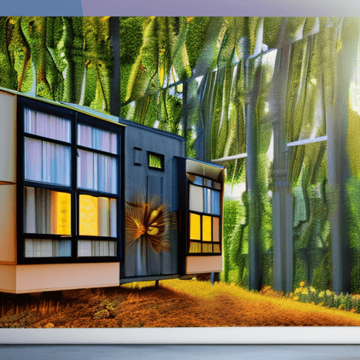 AI generated: 
a hyper realistic photo of a beautiful house where walls are made of windows in mid-century modern ...