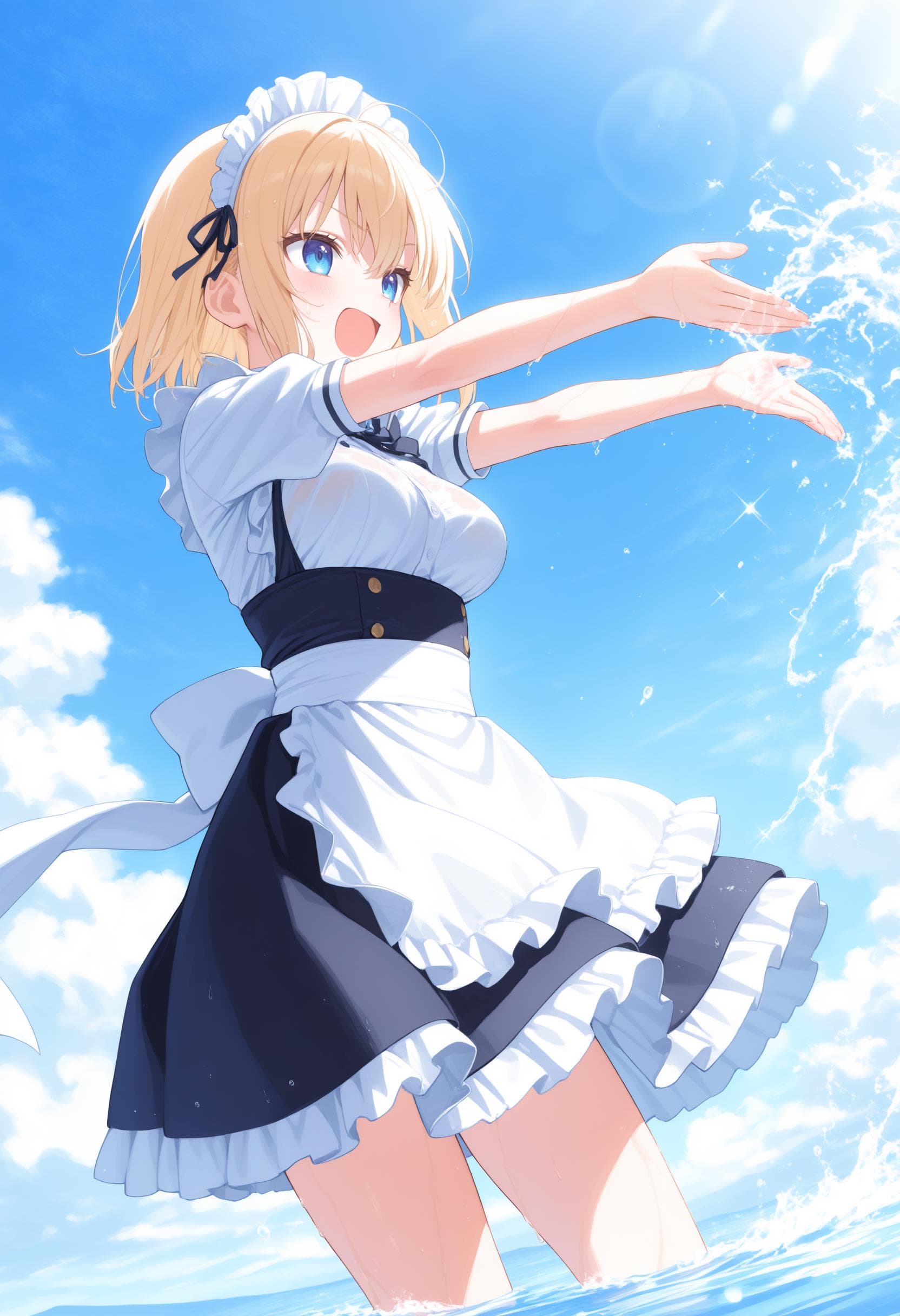 water fight / 水かけ / 水遊び