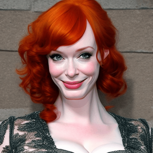 AI generated: christina hendricks