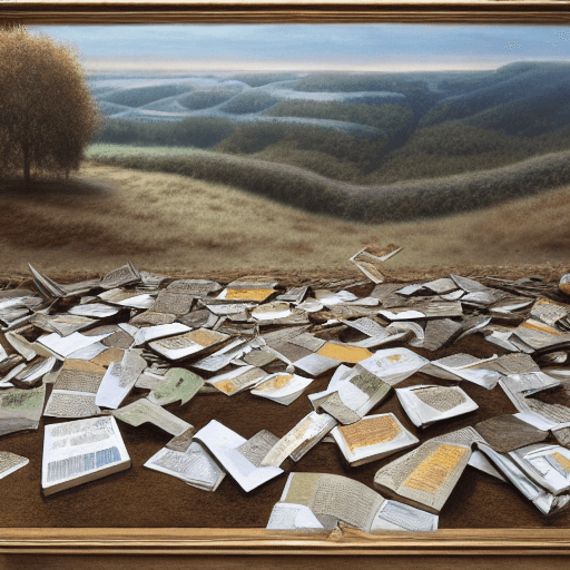 AI generated: The death of poetry, hyperrealist landscape