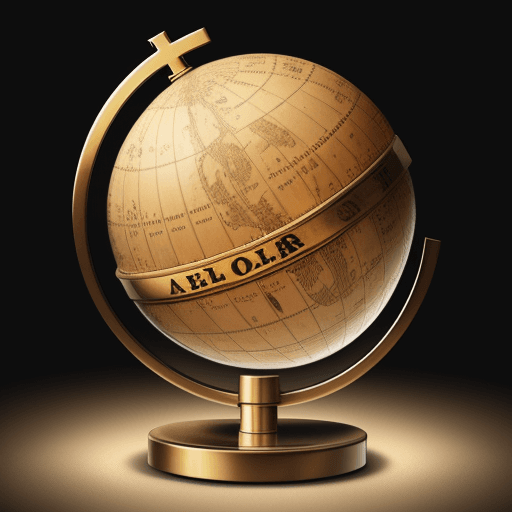 AI generated: A globe with dollar signs rotating around it