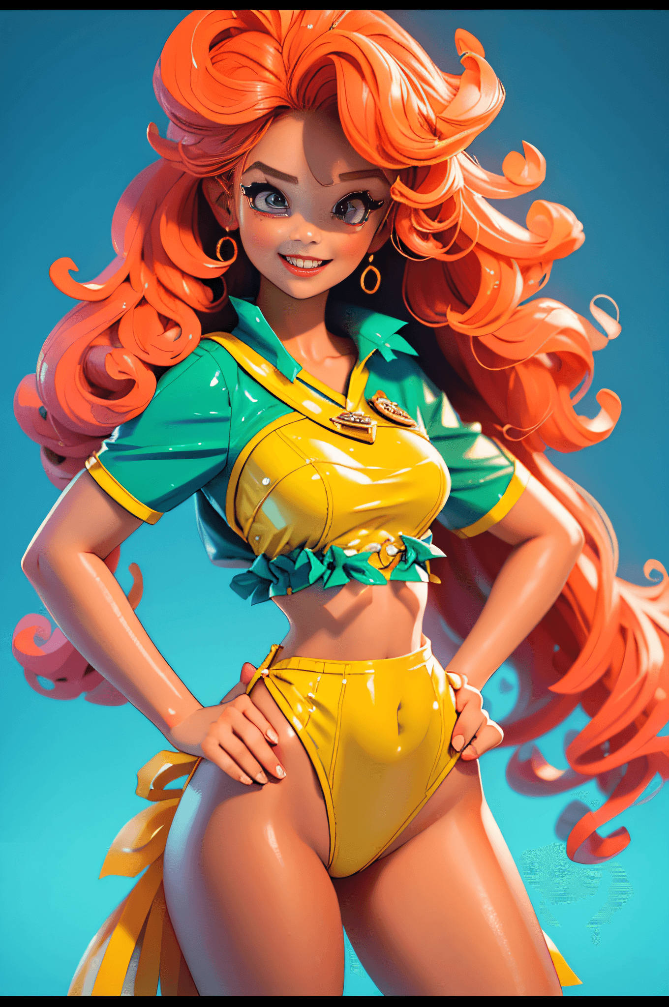 AI generated: (((oaka_studio))), (high quality, best rendering), (beautiful girl, naughty anime girl), (bombshell,...