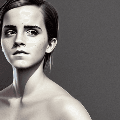 AI generated: Emma Watson, naked, beautiful, perfect body, perfect anatomy, cum on face, cum facial, semen on face...