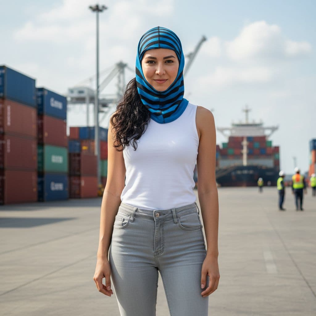 AI generated: Eres un artista plástico, genera una imagen realista de una señorita de 28 años, cuerpo entero, es i...