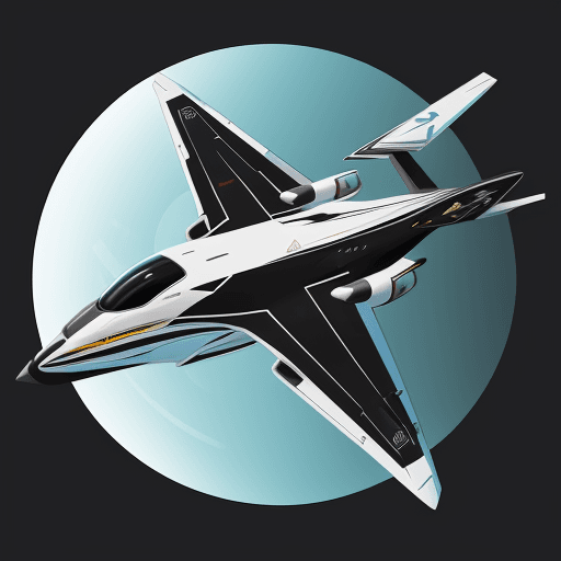 AI generated: Design an attention grabbing graphic of a futuristic aircraft