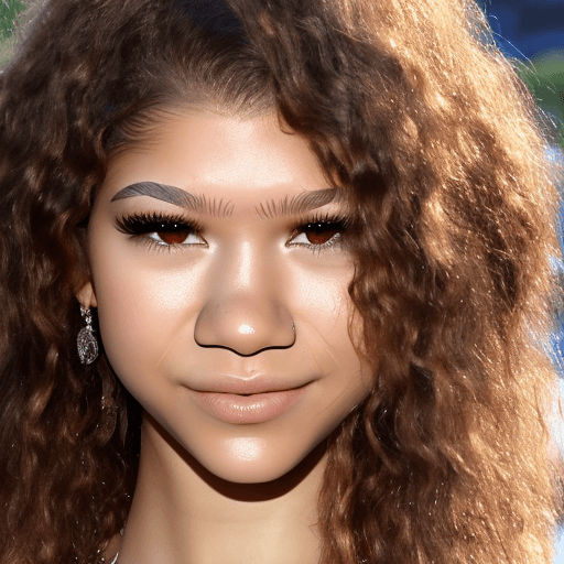 AI generated: photo realistic zendaya fully nude