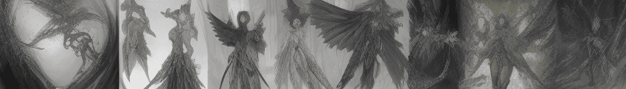 AI generated: Demonic Elves with Wings, Luis Royo Style, Full Body Shot, Hyperrealistic, Photorealistic, Instant D...
