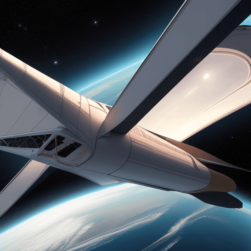AI generated: wingfoiler in space
