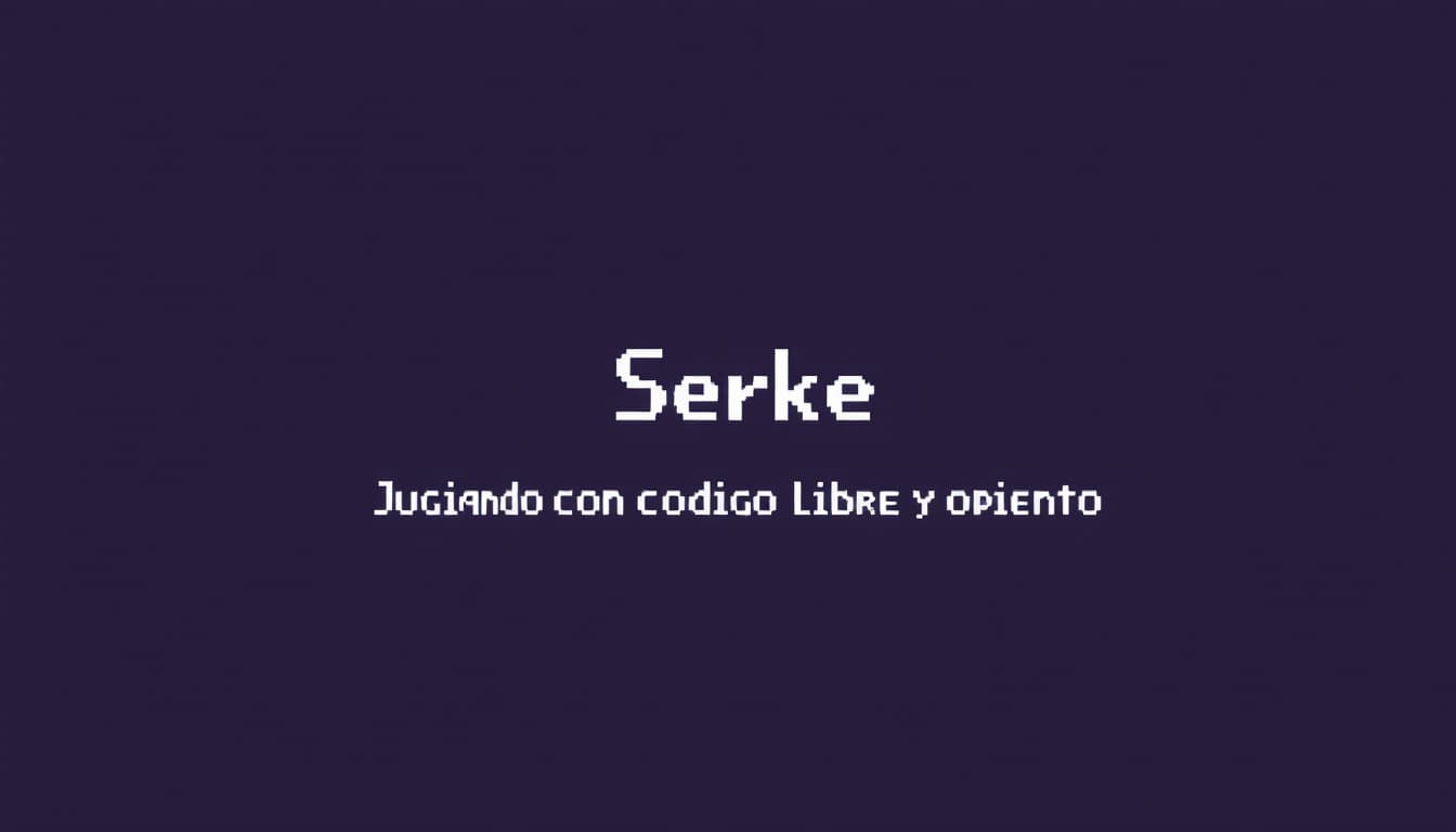 AI generated: Create an image with a plain dark purple background. In the middle of the image a Text stating Serke...