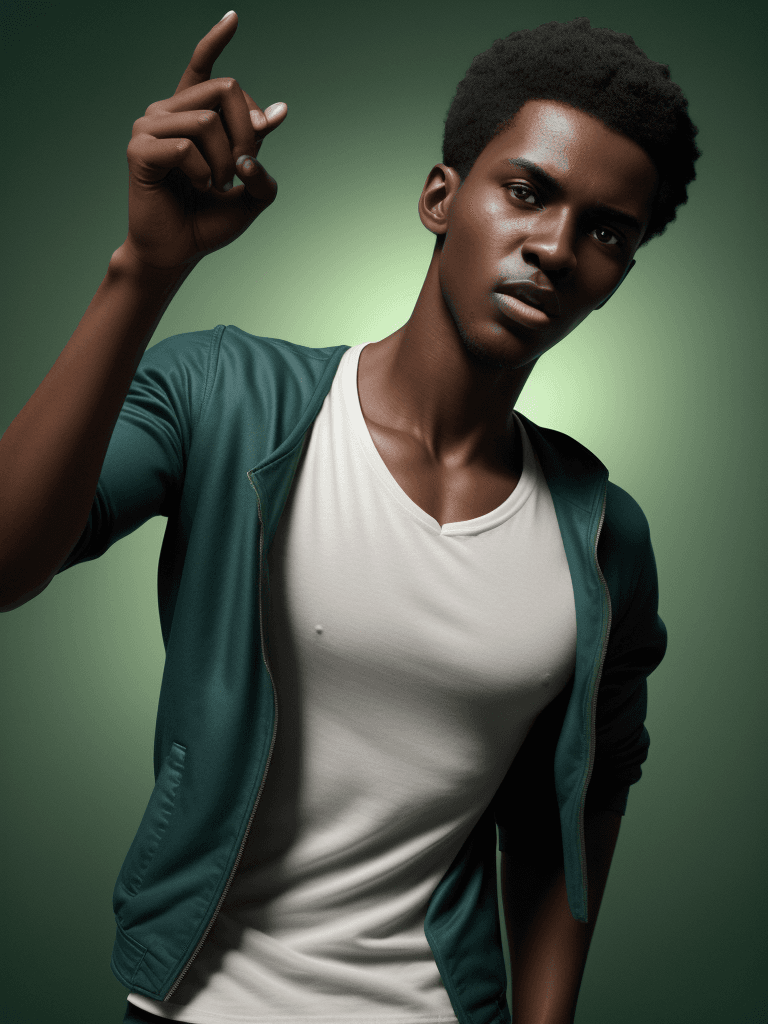 AI generated: Full length frontal hyper realistic photo, arms at sides, bright dark brown eyes, fair skinned young...