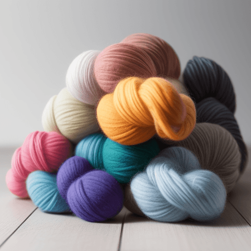 AI generated: wool colours