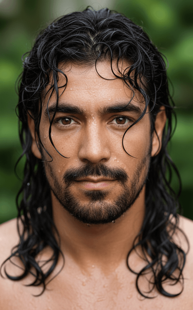AI generated: {
  "subject": {
    "type": "male model",
    "expression": hip and cool",
    "eyes": {
     ...
