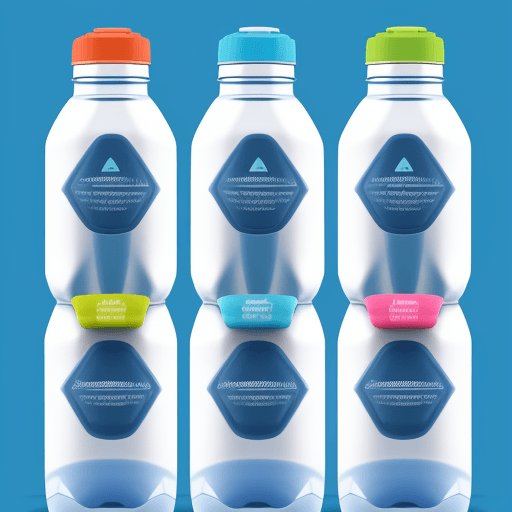 AI generated: Package design of water bottle