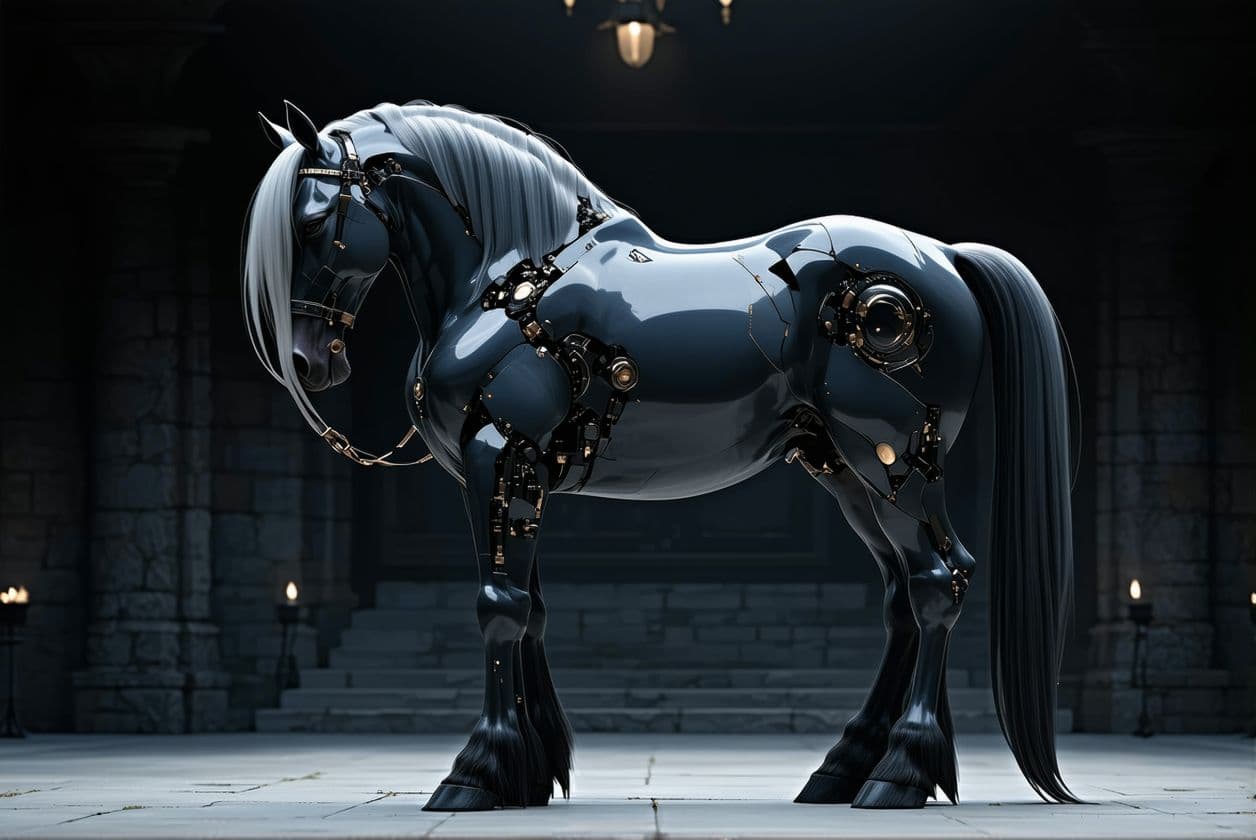 AI generated: Yorha2b,big ass,bestiality,horse,anal 