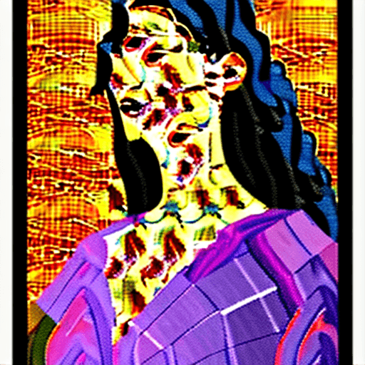 AI generated: Barcelona woman, portrait of an artsy woman, pop, unique, happy, amiling, artistic soul, city, plant...