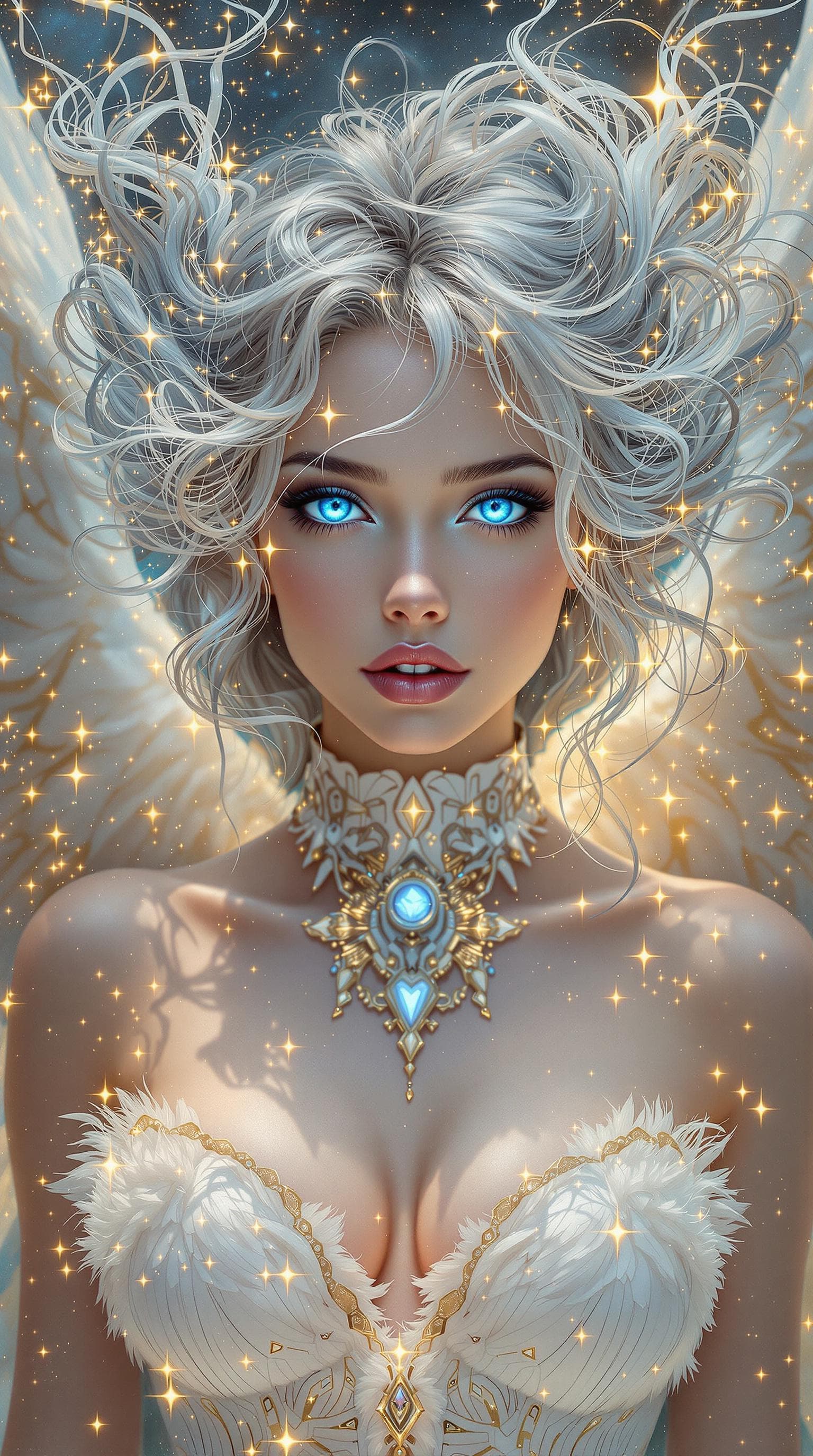 AI generated:  Create a hyper-realistic surreal portrait where reality fractures into beautiful impossibility: an ...
