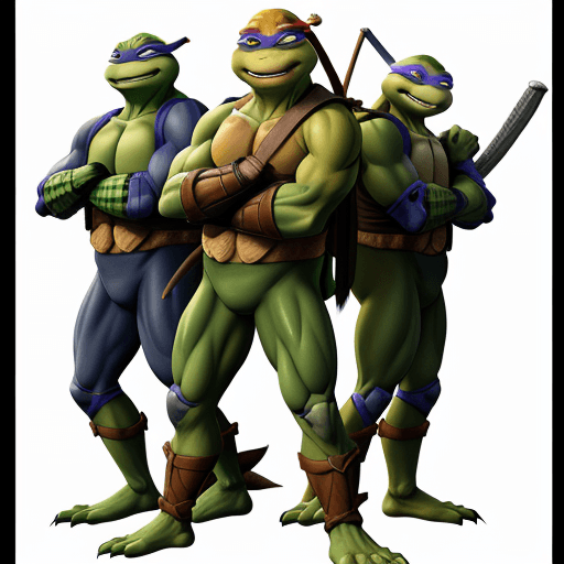 AI generated: Teenage Mutant Ninja Turtles 