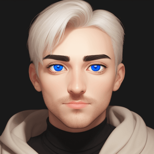 AI generated: Man with eyes in love shape emoji
