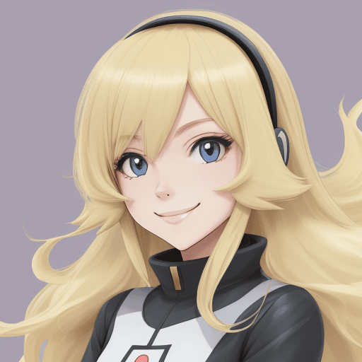AI generated: elesa blonde \(pokemon\), <lora:elesa blonde (pokemon):1>, portrait, smile